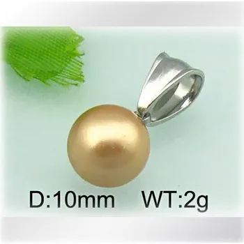 Přívěsek Okrová kulička - ocelový přívěsek