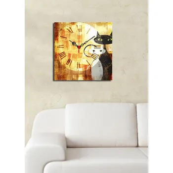 Hodiny Dekorativní nástěnné hodiny Sloiko žluté