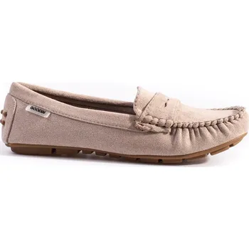 Dámské mokasíny Semišové béžové dámské mokasíny GD-FL196KH Velikost: 36