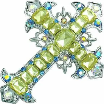 Brož Zelený kříž - brož