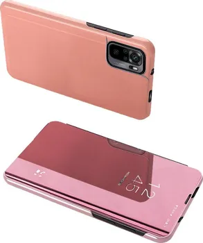Pouzdro na mobilní telefon Clear View pro Xiaomi Redmi Note 10 Pro růžové