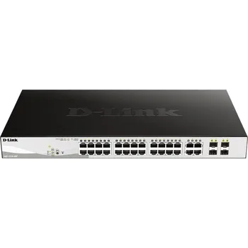 Síťový prvek D-Link DGS-1210-28P L2/L3 Smart+ PoE switch, 24x PoE 10/100/1000 Base-T, 4x 1000Base-T /SFP, 193W