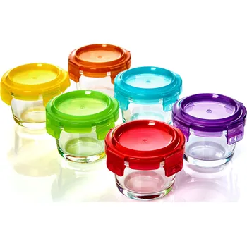 Dóza na potraviny Klarstein 6-dílná sada skleněných skladovacích nádob (10038298)