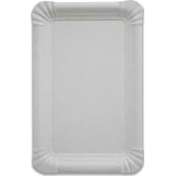 Jednorázové nádobí tácek papírový bílý, 160x230 mm č.5 (100 ks/balení)