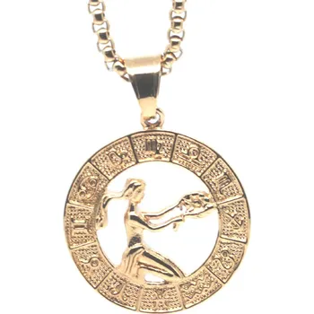 Náhrdelník Steel Edge Náhrdelník se znamením WJHN3093 Panna