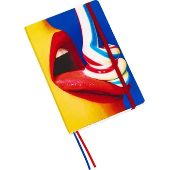 Diář Zápisník TOILETPAPER TOOTHPASTE Seletti 21 x 14 cm červený