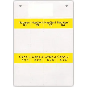 kabelová chránička ELEKTRO BEČOV Štítek G0808902 lepicí na kabel G0808902