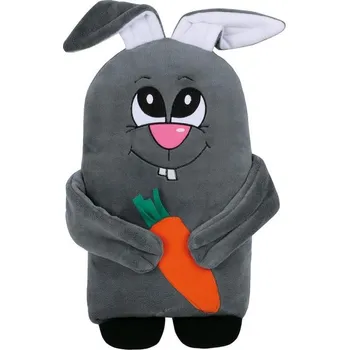 Polštář VER Tvarovaný polštářek Zajíček šedý