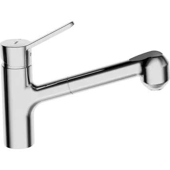 Vodovodní baterie Hansaprimo - páková dřezová baterie, vytahovací sprška 49522203