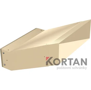 Poštovní schránka 1x poštovní schránka D-042 šikmá k zazdění do sloupku