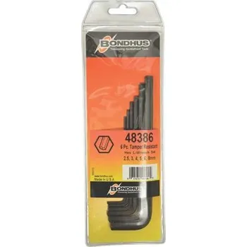 Klíč BONDHUS imbus sada 2,5-8mm s dírkou, 9-dílná, 48386