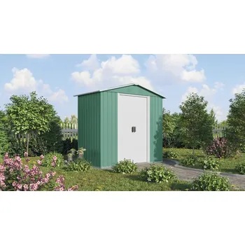 Zahradní domek Plechový zahradní domek PERGART Köln II 64 184 x 98 cm zelený