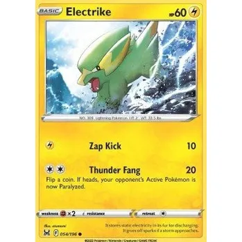 Sběratelská karetní hra Pokémon LOR 054/196 Electrike - Lost Origin Stav: Near Mint, Verze: REVERSE HOLO