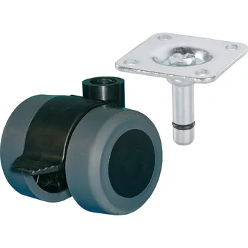 Pojezdové kolečko dörner plus helmer 761335 761335 dvojité kolečko Ø kola: 35 mm nosnost (max.): 70 kg 1 ks