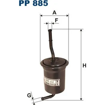 Filtr do auta Palivový filtr, , 12351012, E92Z9155A, F20120490, F20120490A, F2Y113480, F2Y120490, FS70, GF584, FILTRON, PP 885