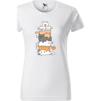 Dámské tričko Dámské tričko - Kočičí hromádka Velikost: L