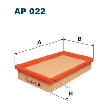 Filtr do auta Vzduchový filtr, , 4434858, 4434868, 4439265, 4439425, 5007387, 5010966, 71736129, 7706339, 93152961, PC462, FILTRON, AP 022