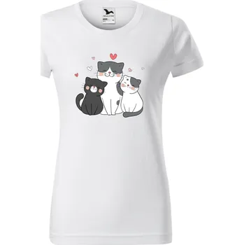 Dámské tričko Dámské tričko - Kočičky Velikost: XL
