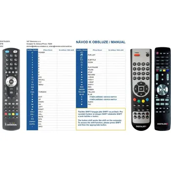 Dálkový ovladač General DIGITALBOX IMPERIAL HD 3 BASIC - náhradní dálkový ovladač