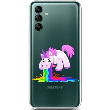 Pouzdro na mobilní telefon Kryt Samsung A04s Rainbow Splash (obal neboli pouzdro na Samsung A04s)
