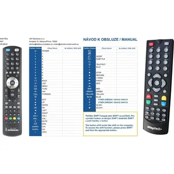 Dálkový ovladač General WAYTEQ HD-95CX - náhradní dálkový ovladač
