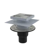 Alcadrain Podlahová vpust mřížka nerez APV4444