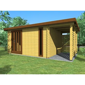 Zahradní domek Evald DD 400x300 33 mm + přístavba