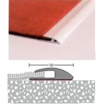 PVC zakončovací profil samolep. jednostranný 30 mm (100 cm / šedá / 1ks)