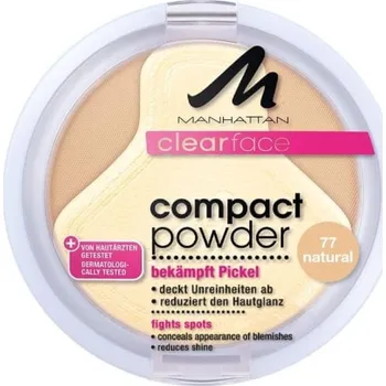 Pudr Recenze Manhattan Clearface Compact Powder 9 g 77 Natural