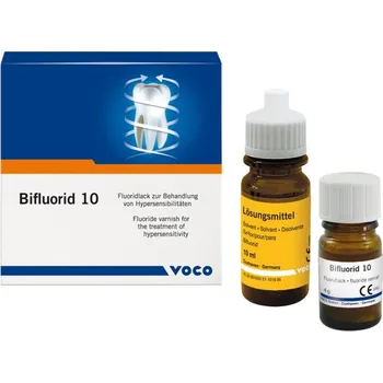 barva a nátěr na dřevo VOCO Bifluorid 10 SET pro hloubkovou fluoridaci 1x4g + roztok 10ml