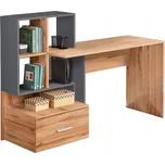 Psací stůl Halmar GROSSO dub-antracit