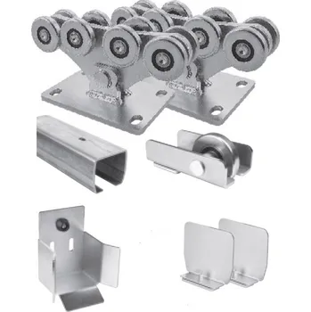 Pohon brány 8. Sada pro pojezdovou brána do 6,5 m průjezdu, pozinkovaný „C“ profil