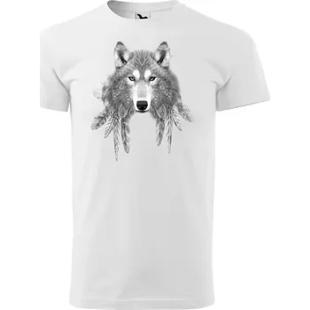 MALFINI Pánské tričko Basic s motivem "Vk", vel XS - 5XL Barva: 00-Bílá, Velikost: 5XL