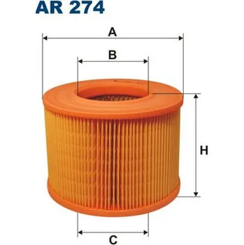 Vzduchový filtr Vzduchový filtr, , 1444K4, 5025068, 7700957336, 7701033713, 7701035984, PC627, FILTRON, AR 274