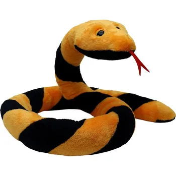 plyšák Moravská ústředna Had Suk 250 cm, žluto-černý