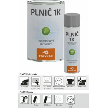 Tmel POLYKAR plnič 1K (500 ml / béžový / 1ks)