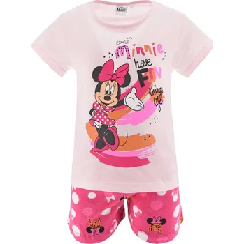 Dívčí pyžamo Dívčí pyžamo DISNEY MINNIE HAVE FUN růžové Velikost: 128