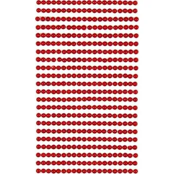 samolepka DP Craft Samolepící kamínky 4 mm 440 ks RED