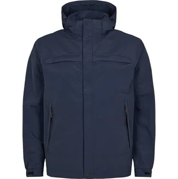 Pánská větrovka Pánská funkční outdoorová bunda NORTH 56°4 tmavě modrá s kapucí 5XL - 8XL vodní sloupec 3000 - 6XL