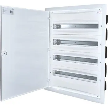 Rozvaděč 001101295 ERP24-4 Rozvodnice pod omítku, plechová dvířka, IP40, 4ř. x 24M, ETI