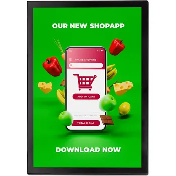 Rám na obraz Magnetický plakátový rám Slim A2 černý