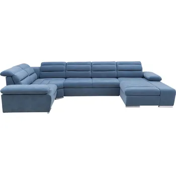 Sedací souprava Rozkládací rohová sedačka KORFU II modrá
