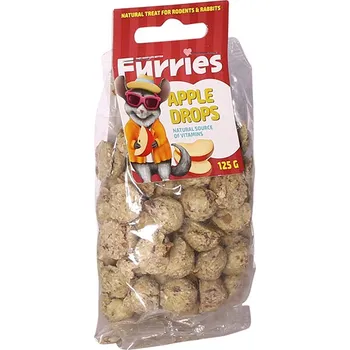 Krmivo pro hlodavce Furries bezobilné pamlsky - jablko 125 g