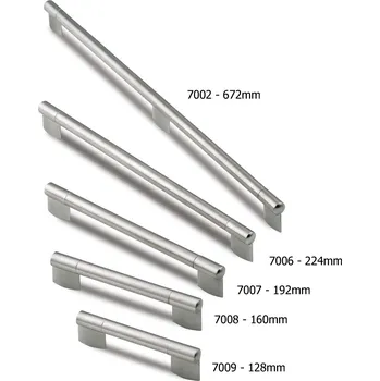 Nábytkové kování 700 - 031 broušená nerezová ocel, 1280 mm