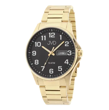 Vodotěsné pánské pozlacené náramkové hodinky JVD JE611.5 - 10ATM (Vodotěsné pánské pozlacené náramkové hodinky JVD JE611.5 - 10ATM)