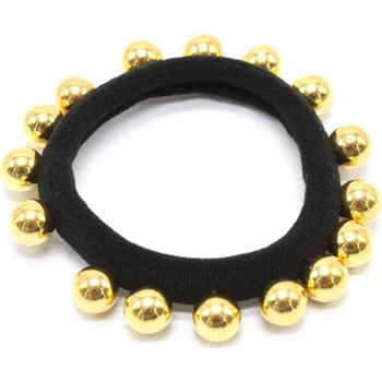 Gumička s perličkami Barva: zlatá