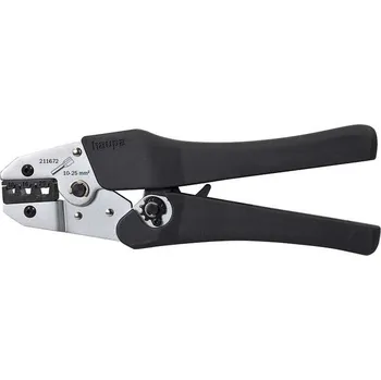 Kleště 211672 Kleště lisovací na dutinky trapézové lisování 10 - 25 mm2, Haupa
