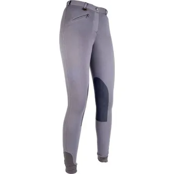 Jezdecké kalhoty HKM Rajtky Penny Easy HKM, s kolenními záplatami, dětské, dark grey 140