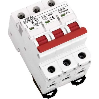 Jistič 02-3010B-PEP-6J Jistič PEP-6J (6 kA) 3P B 10A, Bonega