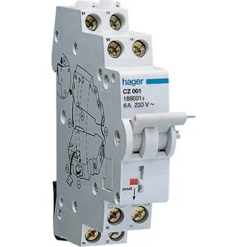 Jistič CZ001 Kontakt pomocný a signální proudových chráničů do 63A, Hager
